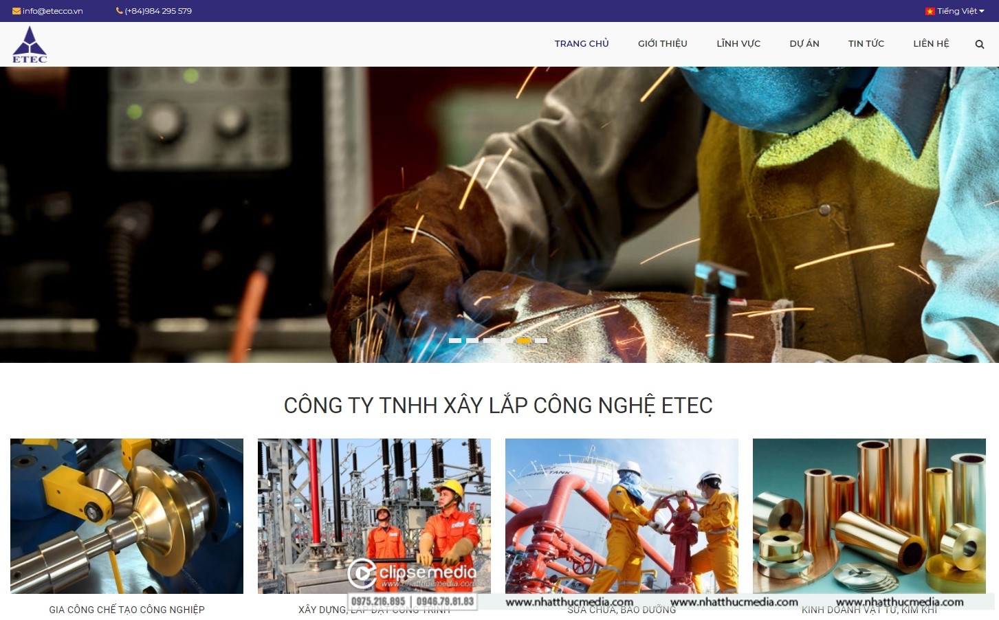 Website Công ty ETEC